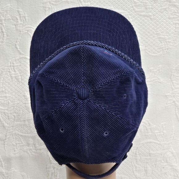 Chevrolet The Heartbeat Of America Blue Braided Corduroy Adjustable Vintage Hat - Picture 5 of 8
